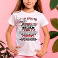 IF I'M SPOILED IT'S MY GRANDMA'S FAULT ♥ BECAUSE SHE TREATS ME ♥ LIKE A PRINCESS - From Grandma for granddaughter - NGHL00 (SKU07-92-00)