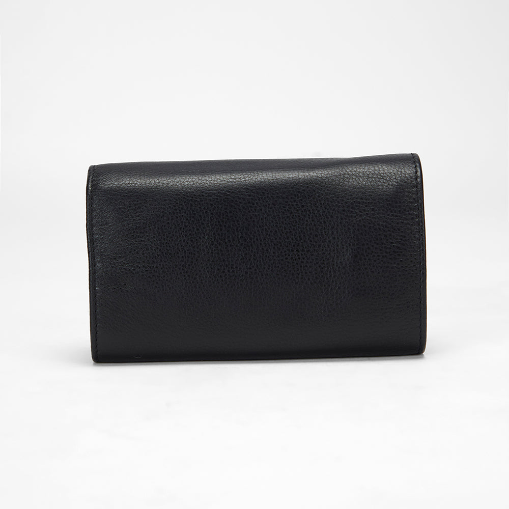 Loyal West CANYON JEWELRY CASE IN CALF LEATHER - BLACK