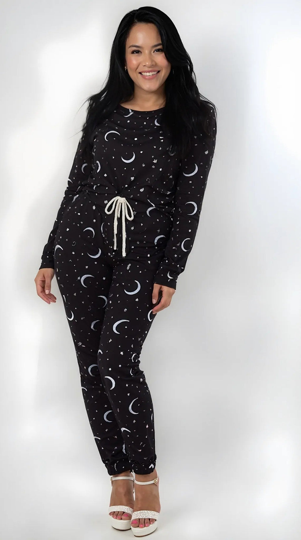 Aqua Sleep Printed Peachy Lounge Set