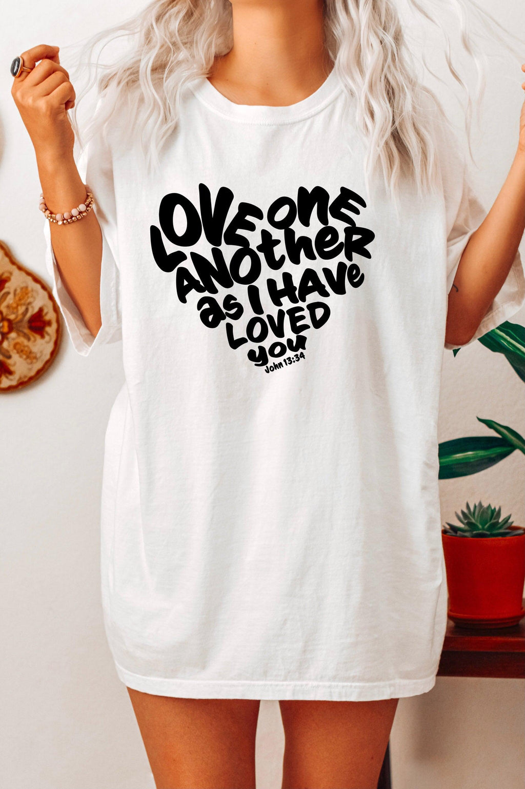 Love One another Christian Comfort Colors T Shirt