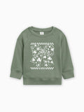 Lucky Shamrock Clover ribbon St. Patricks Kids Organic Cotton Pullover