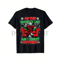 Men's Horror Christmas 'Naughty List' Dark Humor T-Shirt