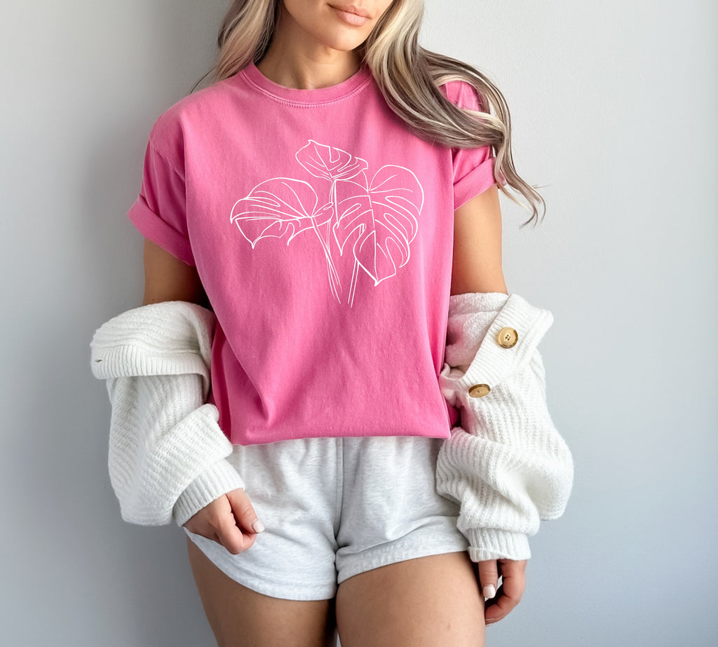 Monstera botanical Comfort Colors T Shirt