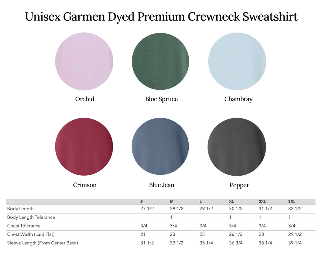 Nashville City Garment Dyed Comfort Colors Sweatshirt