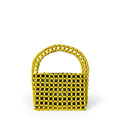 Hand Woven Bag Wooden Bead Handmade Bag Retro High Sense Niche Handbag Small Square Bag