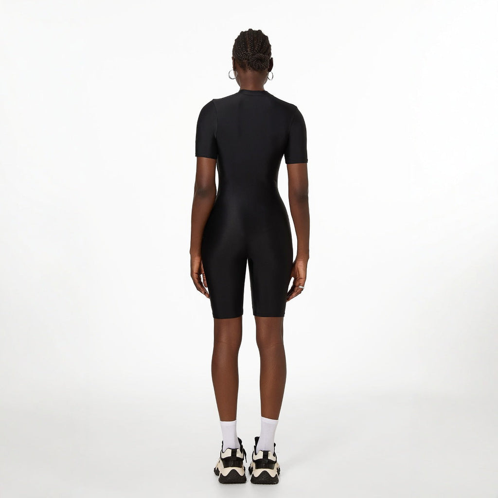 One Piece Zipper Sports Swimsuit Women Long Sleeve Surfing Swimsuit Surfing Boxer Dive Skin Snorkeling