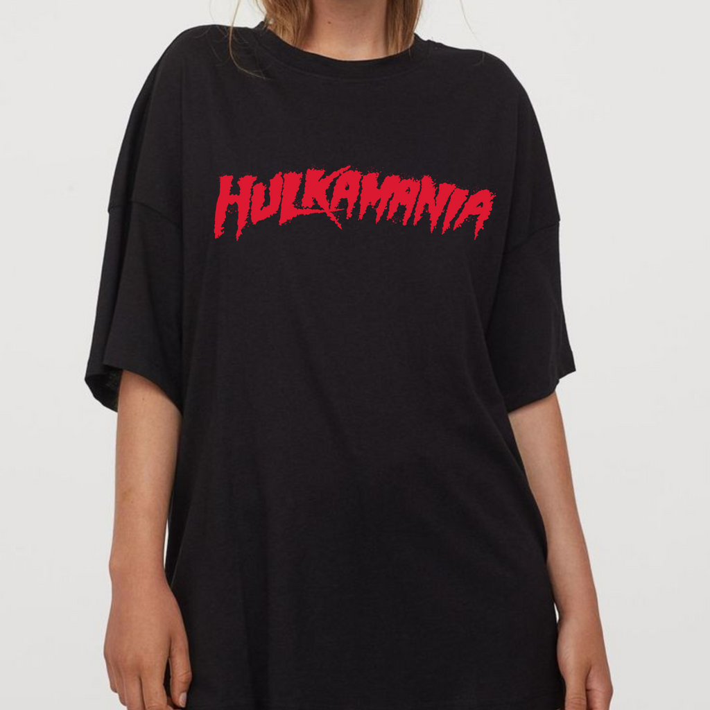Official Hulk Hogan “HULKAMANIA” T-Shirt – WWE Wrestling Legend Tee for Fans, All Sizes, Unisex Fit