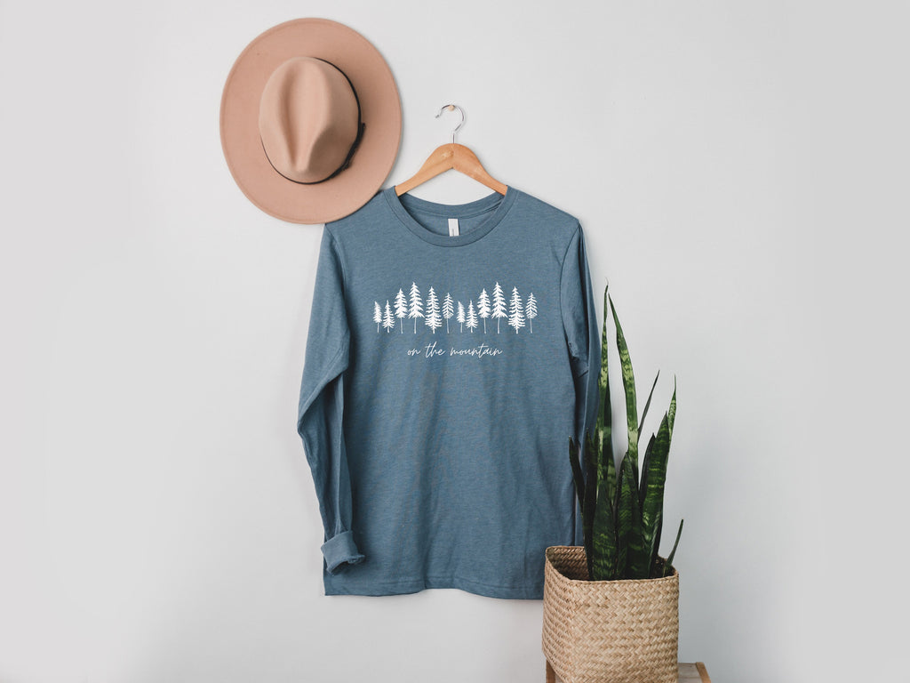 On the Mountain Camping Long Sleeve T shirt