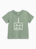 One Birthday Cake 1st Birthday Organic Cotton Kids Tee