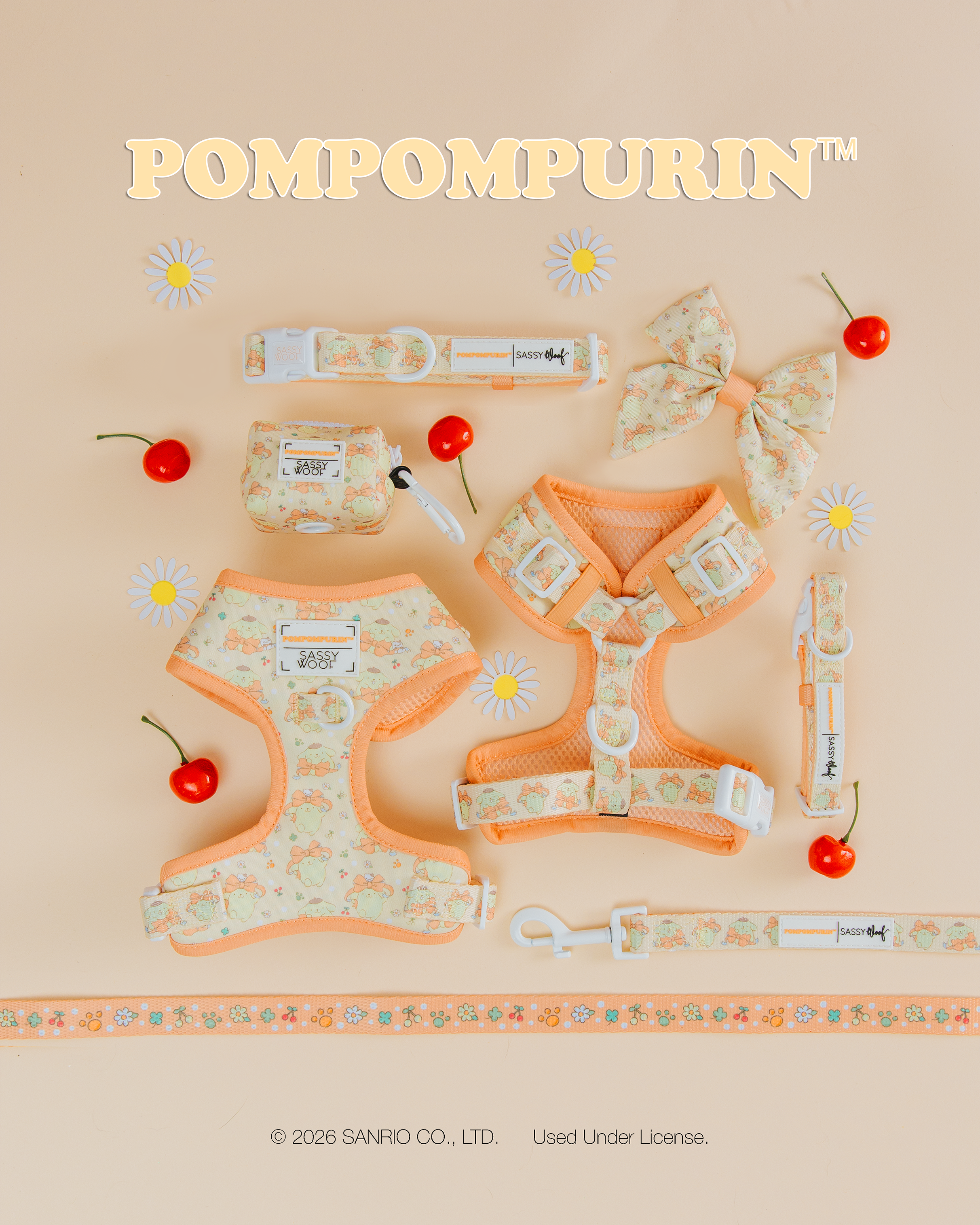Dog Adjustable Harness - Pompompurin™