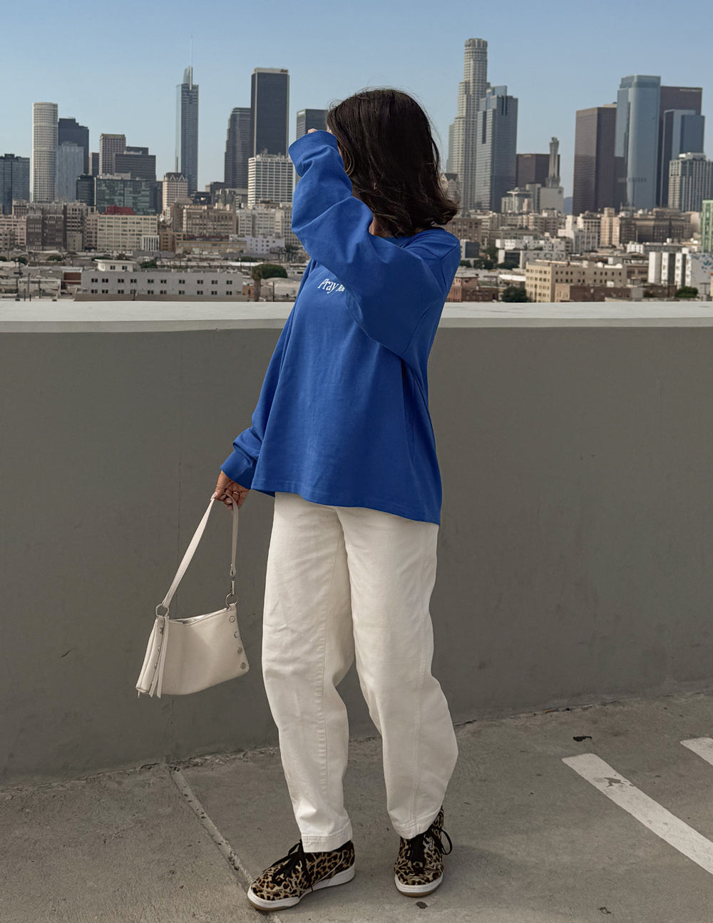 Pray for Los Angeles LS Heavyweight Tee