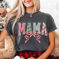 Retro Christmas Mama Comfort Colors T-Shirt