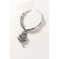 Luxi Concho Necklace In Blue