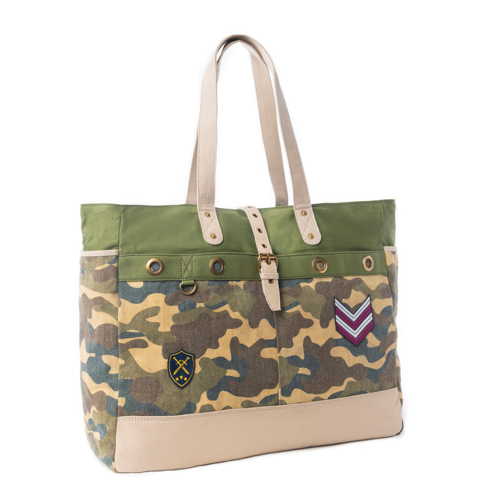 Myra Ranger's Day Weekender Bag in Shadow Camo Green