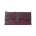 Myra Zidana Santa Fe Woven Veg Tanned Leather Wallet in Twilight Berry