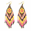Heart Bloom Beaded Earrings