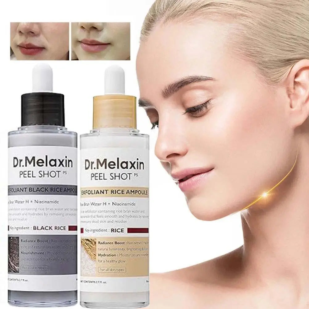 Peel Shot Glow Rice Essence 80ml – Deep Hydrating & Gentle Exfoliating Skin Repair Serum | Rice Extract Brightening & Barrier Repair Facial Essence
