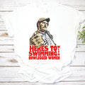 Shark Hunter Vintage T-Shirt – Inspired by Classic Sea Movie Character, Retro Ocean Adventure Tee for Men & Fans