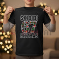 "Skibidi Rizzmas 67" Viral T-Shirt – Gen Alpha Internet Slang & Absurd Holiday Meme Tee