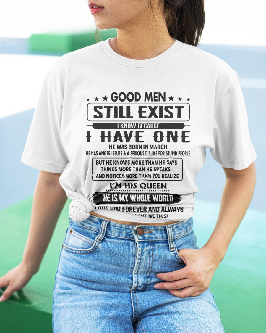 March - Good men Still Exist - gift for your girlfriend, wife from Husband - NGHL03 (SKU-GM-03)