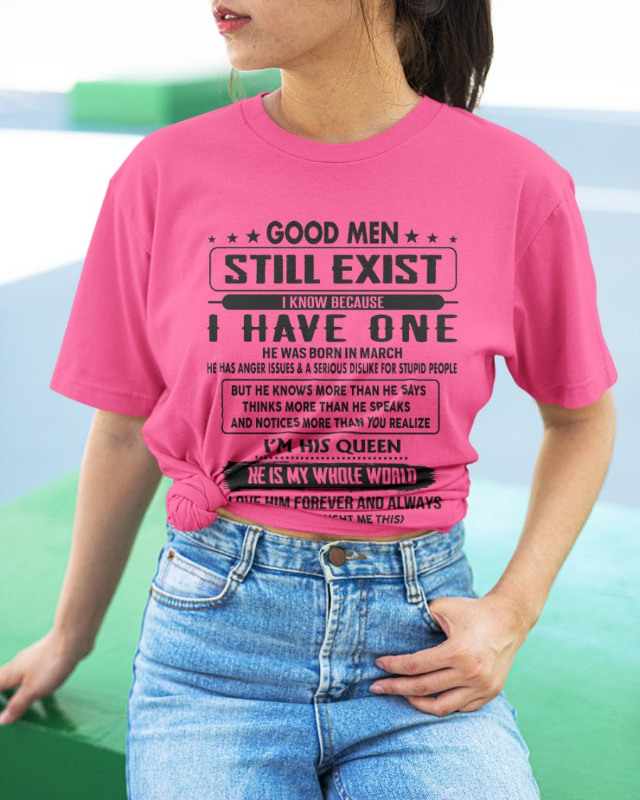 March - Good men Still Exist - gift for your girlfriend, wife from Husband - NGHL03 (SKU-GM-03)