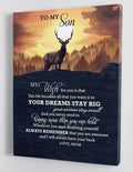 To My Son From Mom Canvas