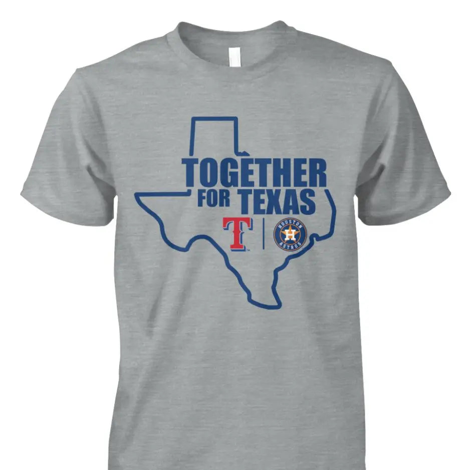 Together For Texas T-Shirt – Supportive Cotton Tee for Men & Women, Unisex Fit in Full Sizes