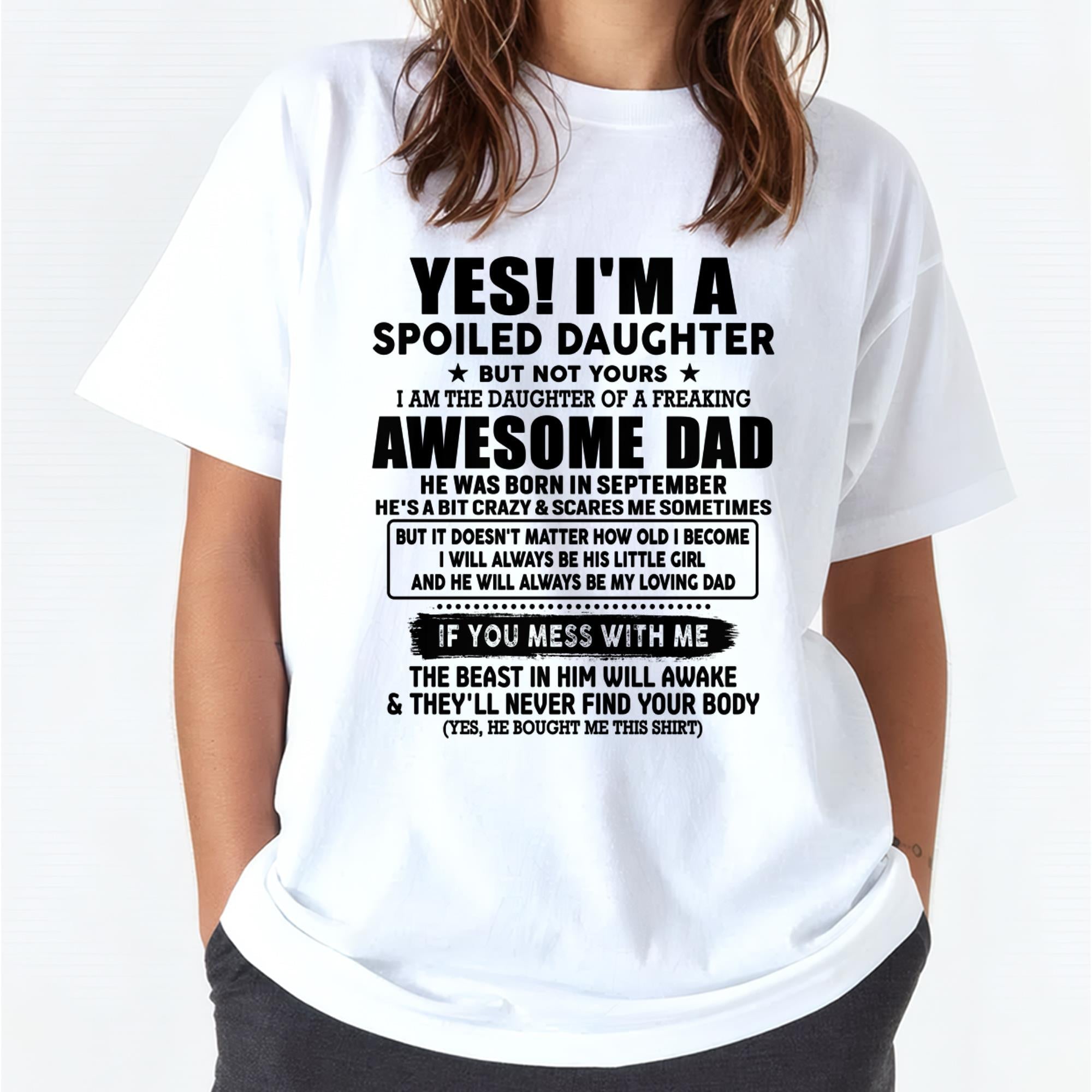 September - I'm Spoiled Daughter - Gift for Daughter from Dad - NGHL09 (SKU-TDD1206-09)