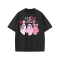 Unisex "Mean Ghouls" T-Shirt – Halloween Streetwear Tee, Washed Vintage Style