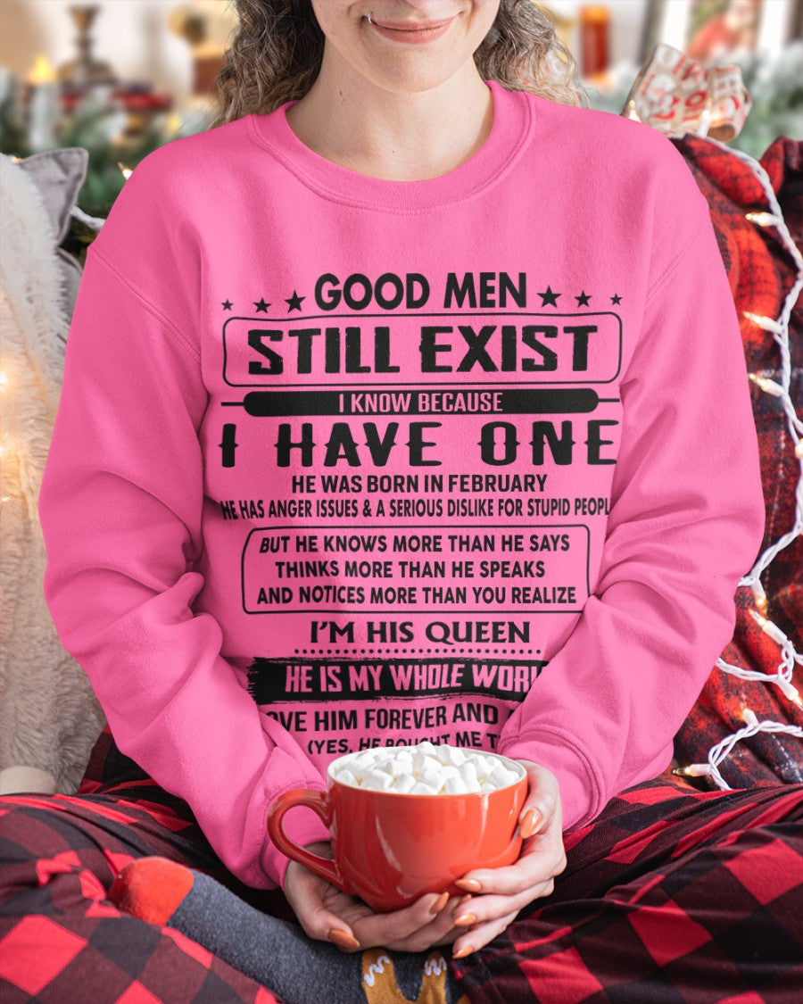 February - Good men Still Exist - gift for your girlfriend, wife from Husband - NGHL02 (SKU-GM-02)