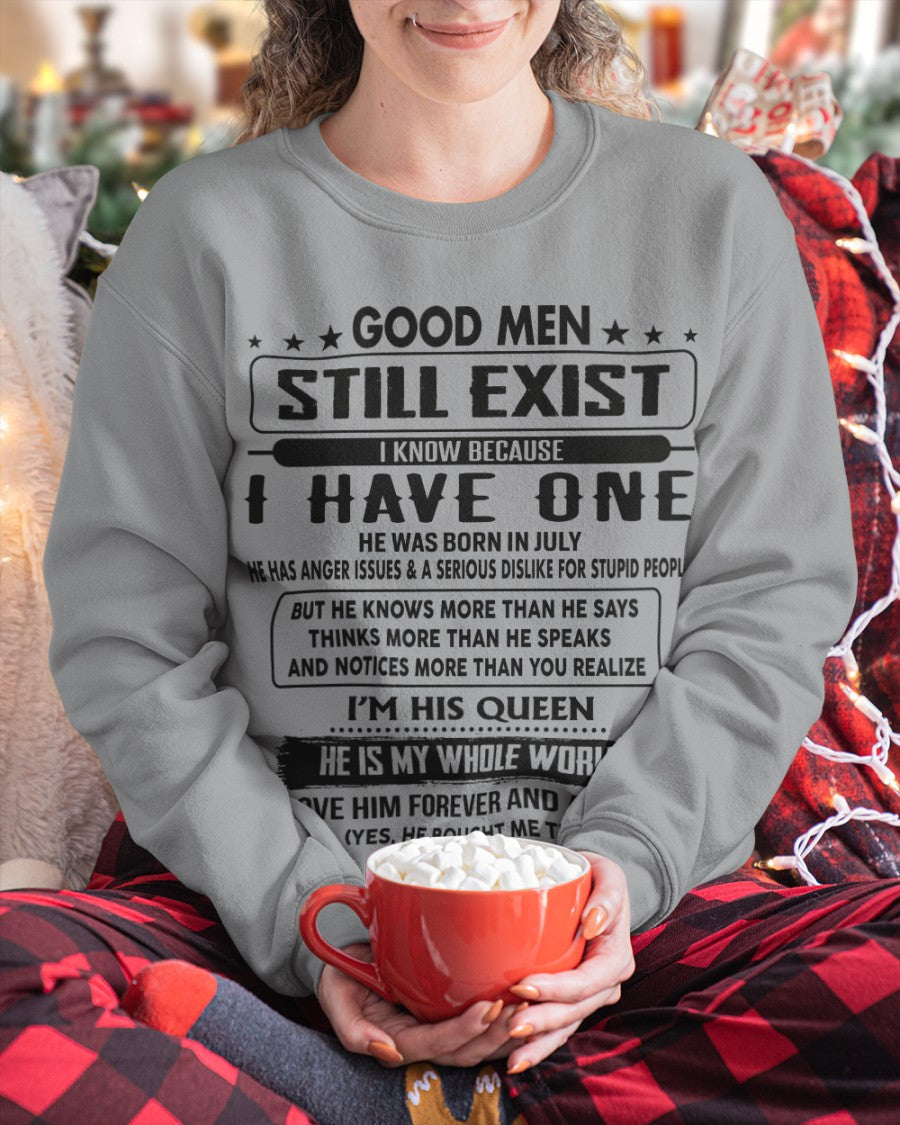 July - Good men Still Exist - gift for your girlfriend, wife from Husband - NGHL07 (SKU-GM-07)