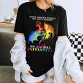 When Someone Attacks One Party Member T-Shirt – Unisex Human Rights Tee with RPG-Inspired “We All Roll for Initiative” Graphic