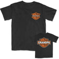 World's Coolest Grandpa Nickname Gift T-Shirt – Motorcycle Dad Print, Father's Day, Birthday Gift from Grandkids