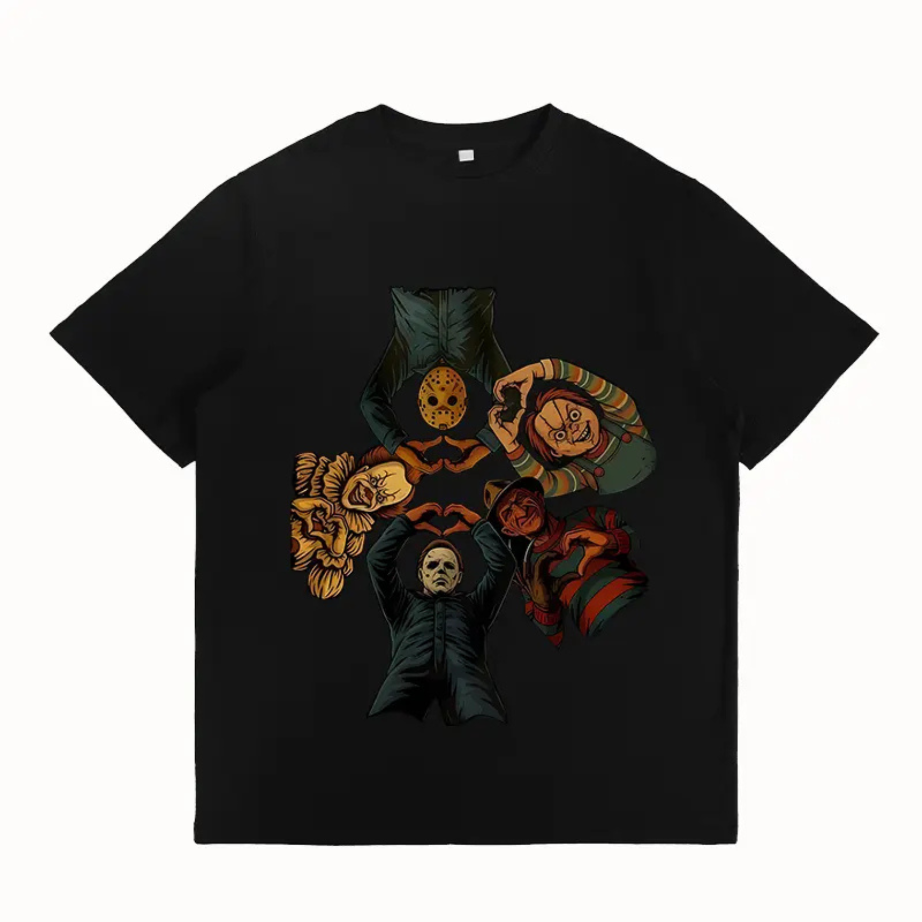 Y2k "Killers Friends" T-Shirt - Halloween Horror Movie Tee