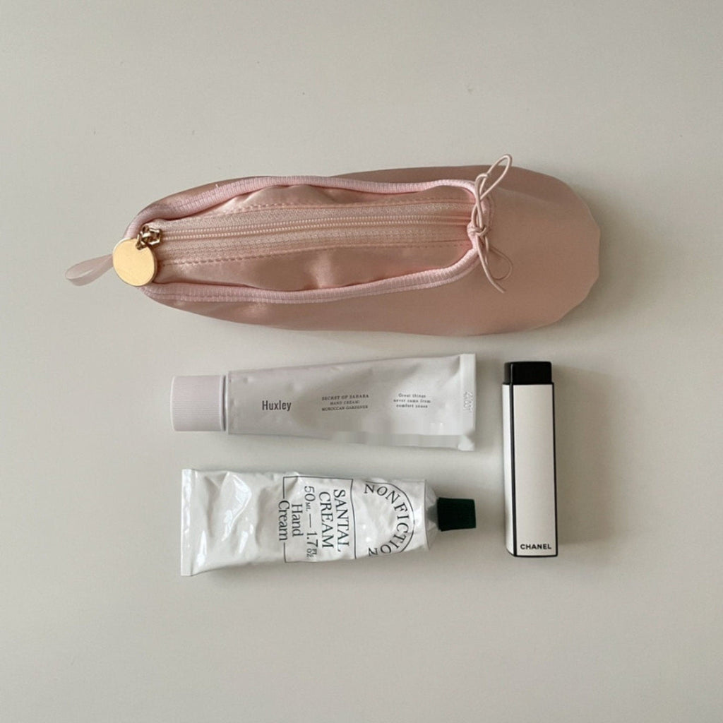 Bow Pencil Case Ballet Shoe Makeup Bag