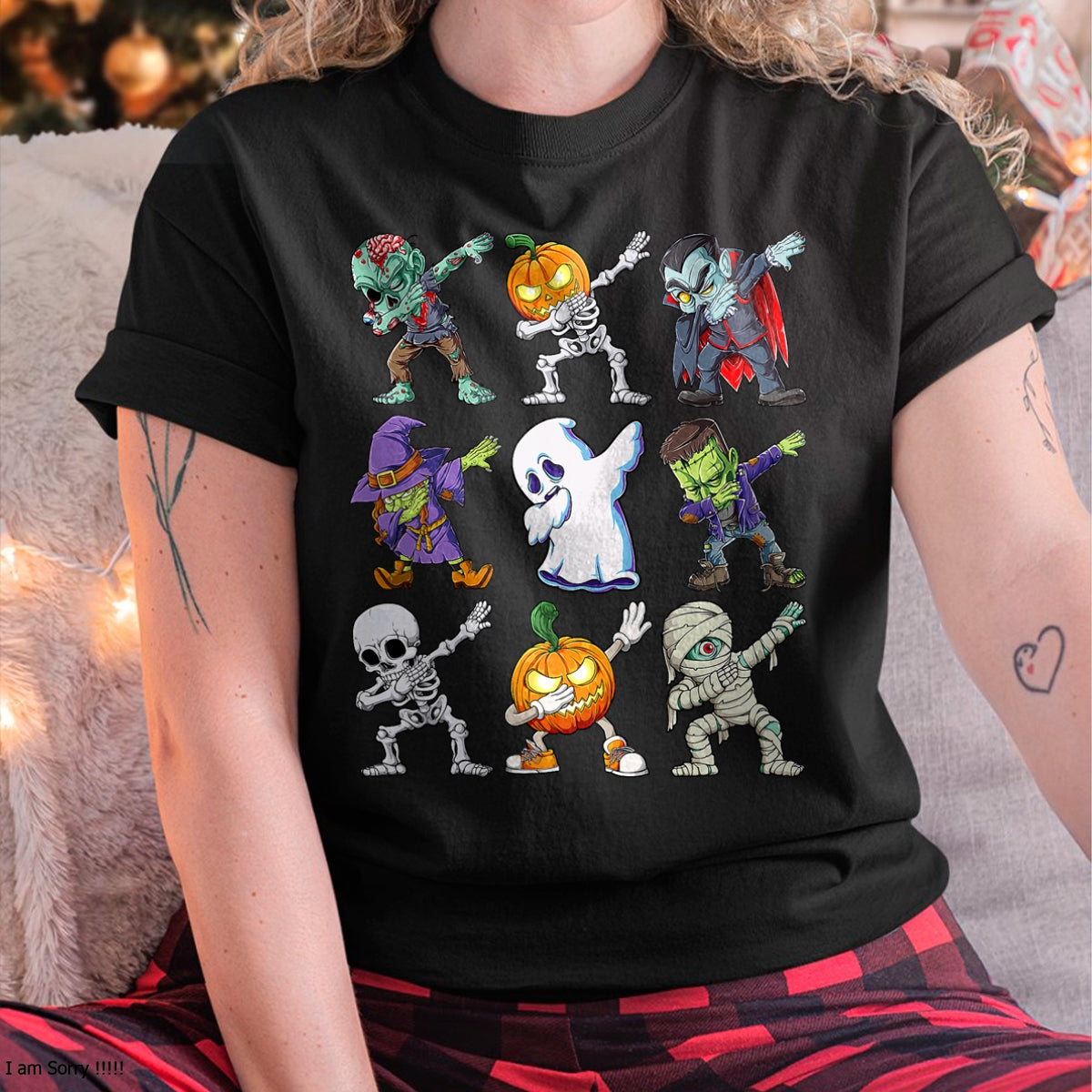 Dabbing Halloween Boys Skeleton Zombie Scary Pumpkin Mummy T-Shirt - Halloween Unisex T-Shirt/Hoodie - NGHL00