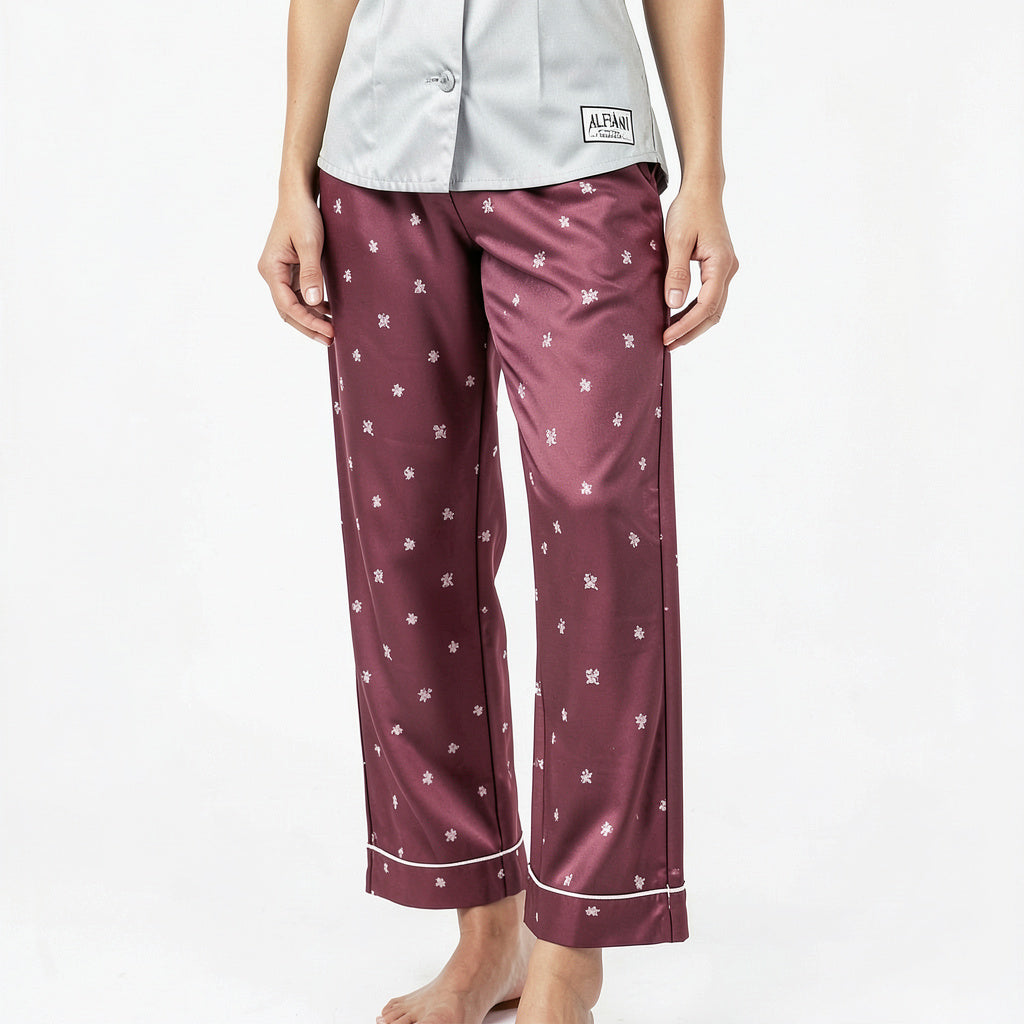 Alfani Women's Satin Pajama Pants, Size Medium