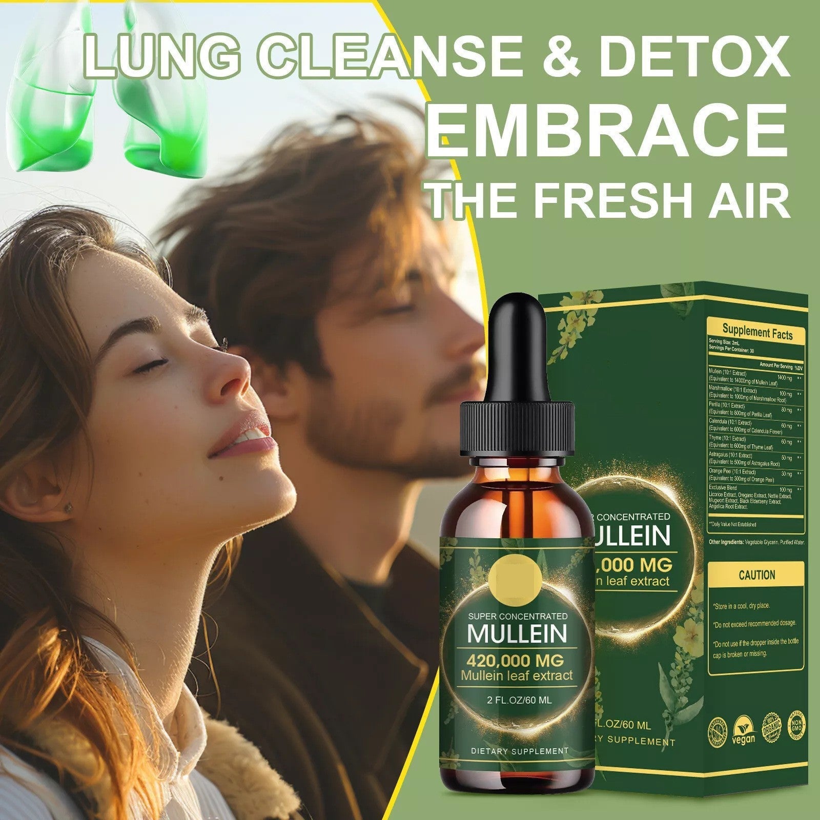 Lung Detox Mullein Flower Drops