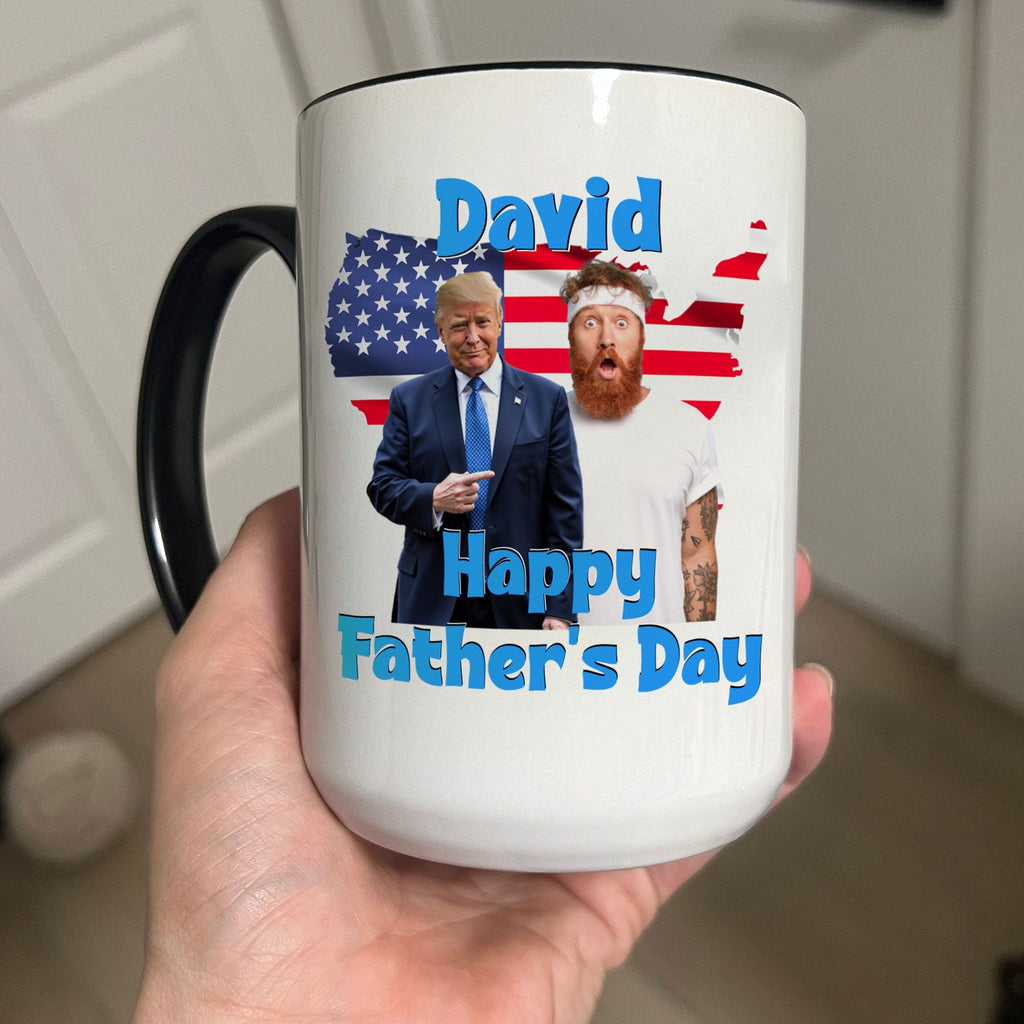 My Mom With Donald Trump Custom Photo Mug | Mother's Day Mug | Mother's Day Gift Ideas 682023 - GOP