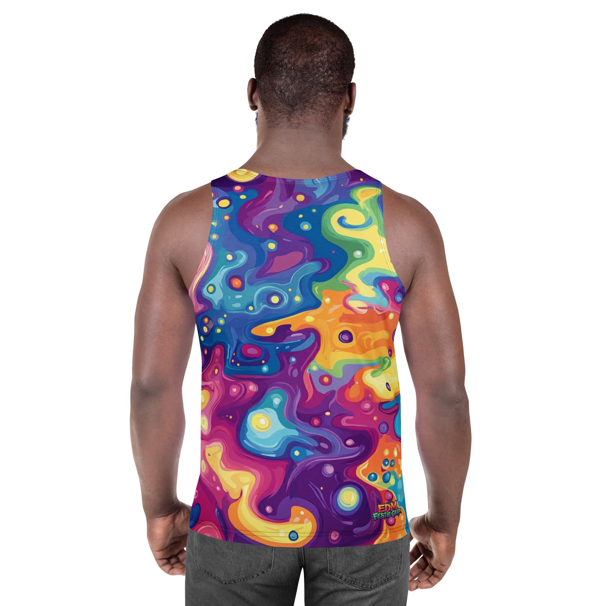 Galaxy Of Colors Tank Top For EDM Rave Festival Outfit Clothing