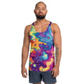 Galaxy Of Colors Tank Top For EDM Rave Festival Outfit Clothing