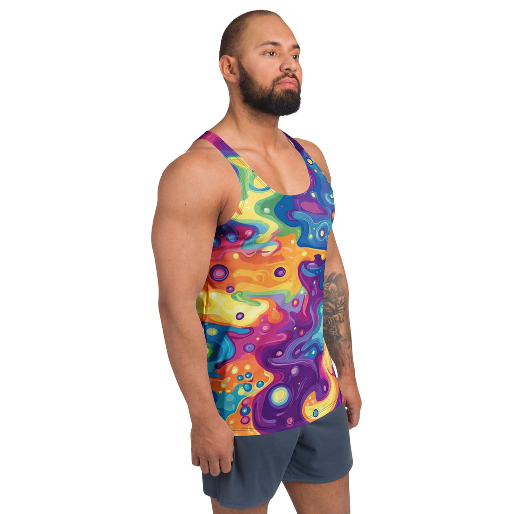 Galaxy Of Colors Tank Top For EDM Rave Festival Outfit Clothing