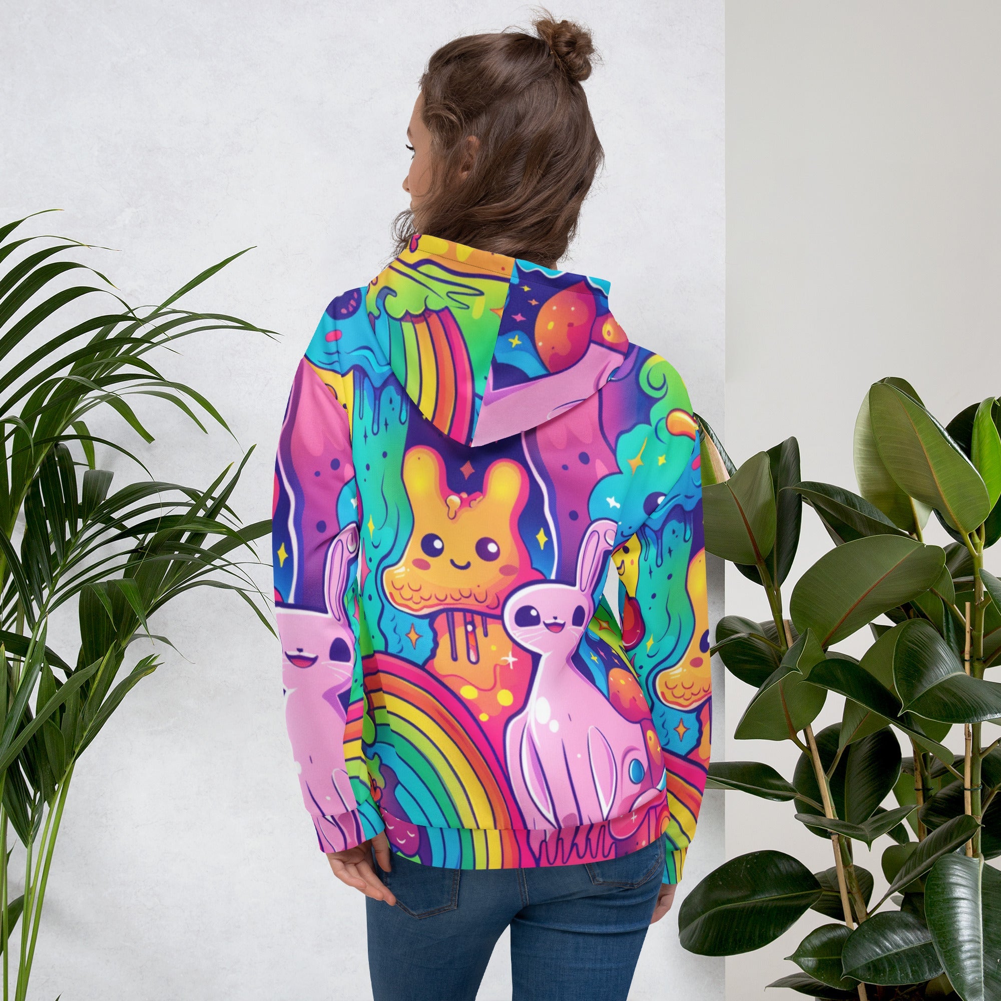 Cartoon Trip Hoodie For EDM Rave Festival Outfit Clothing