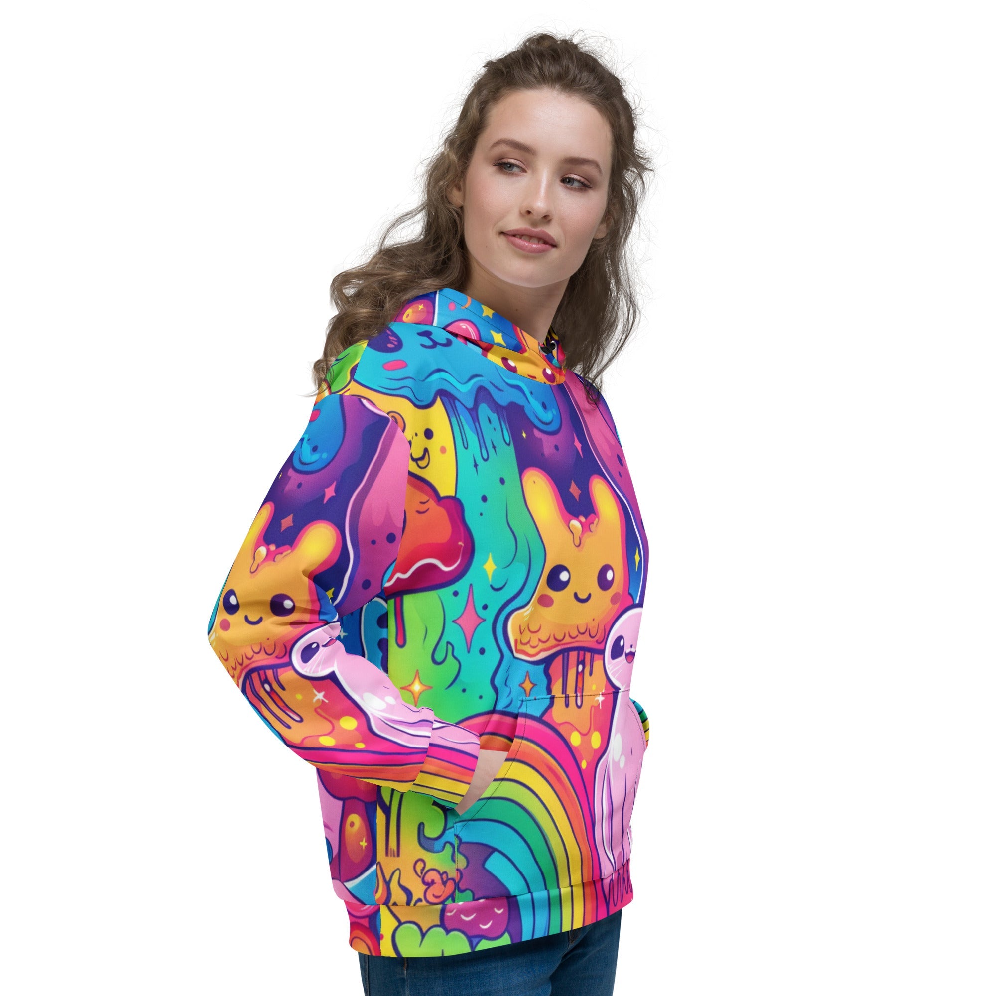 Cartoon Trip Hoodie For EDM Rave Festival Outfit Clothing