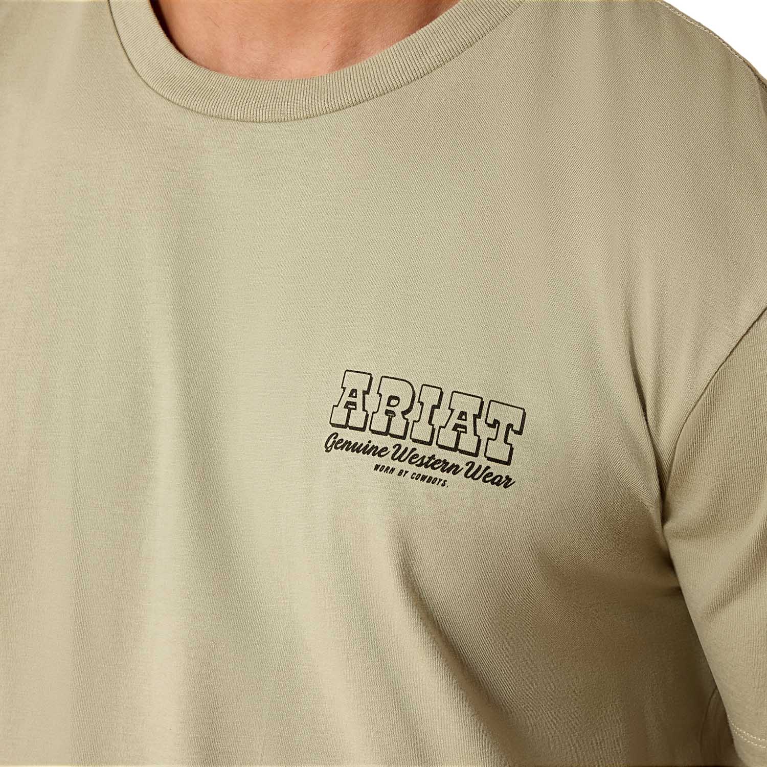 Ariat Mens Short Sleeve Shirt, Porcupine Posse Western Graphic Tee