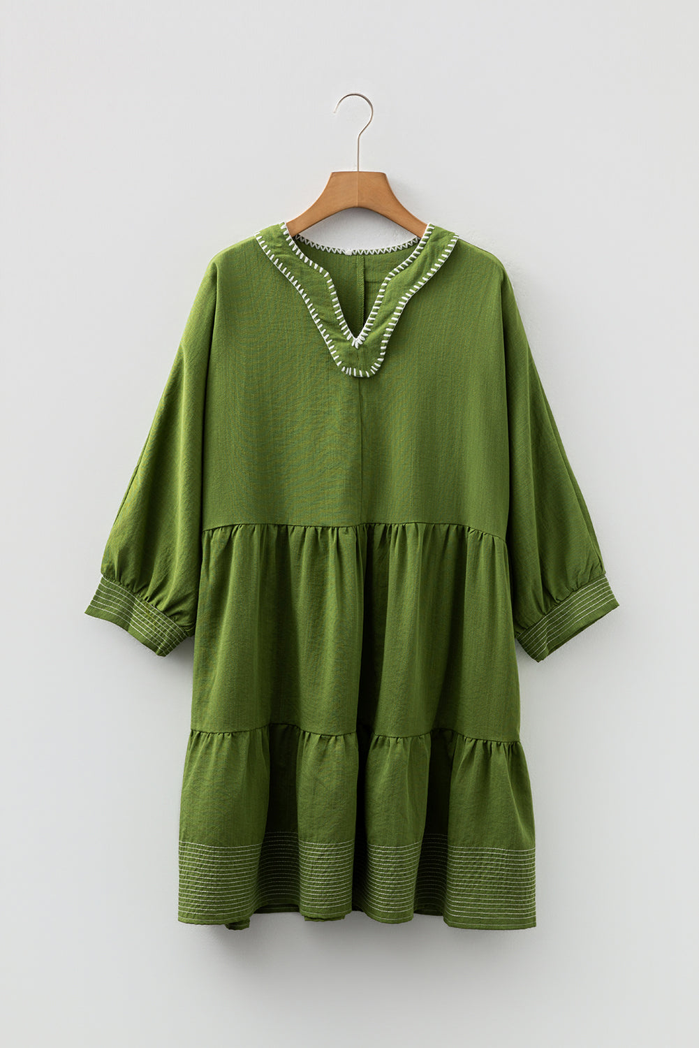 Patara Sleeve Tiered Mini Dress