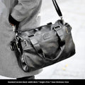 Men's Handbag Leather Casual Large-capacity Travel Shoulder Bag