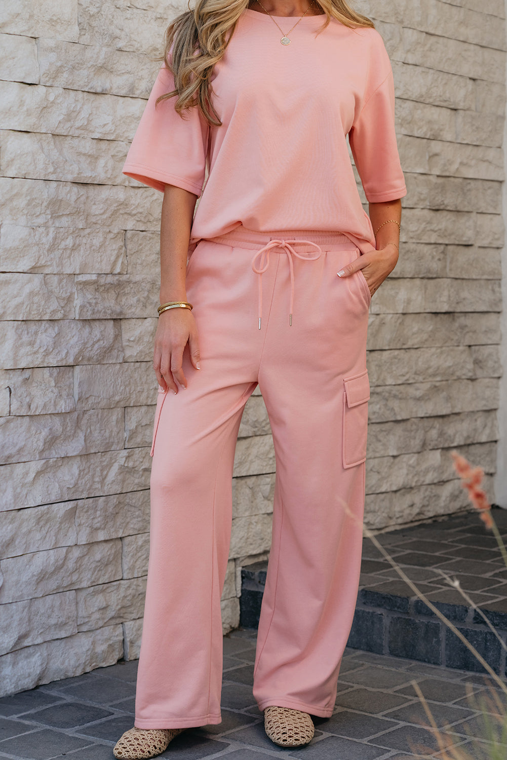 Alora Cargo Sweatpants Set