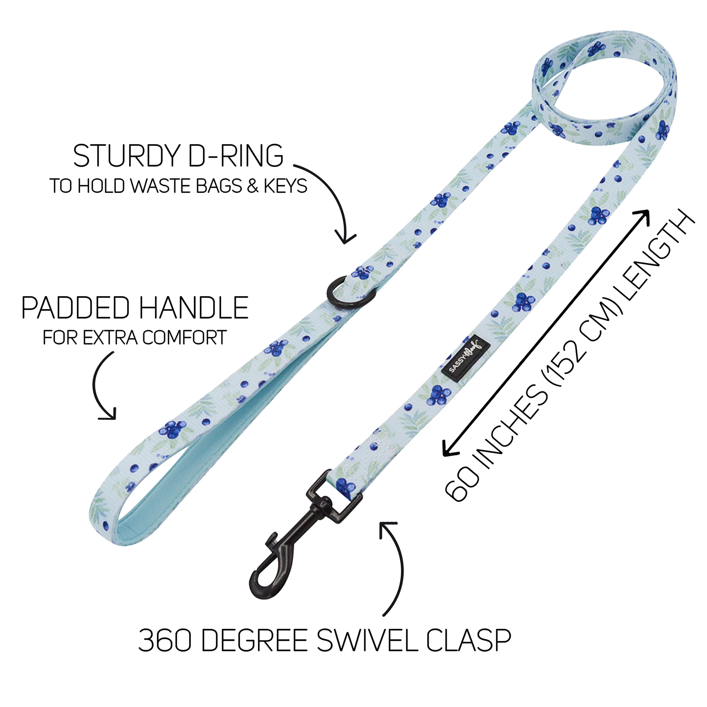 Dog Leash - Berry Sassy