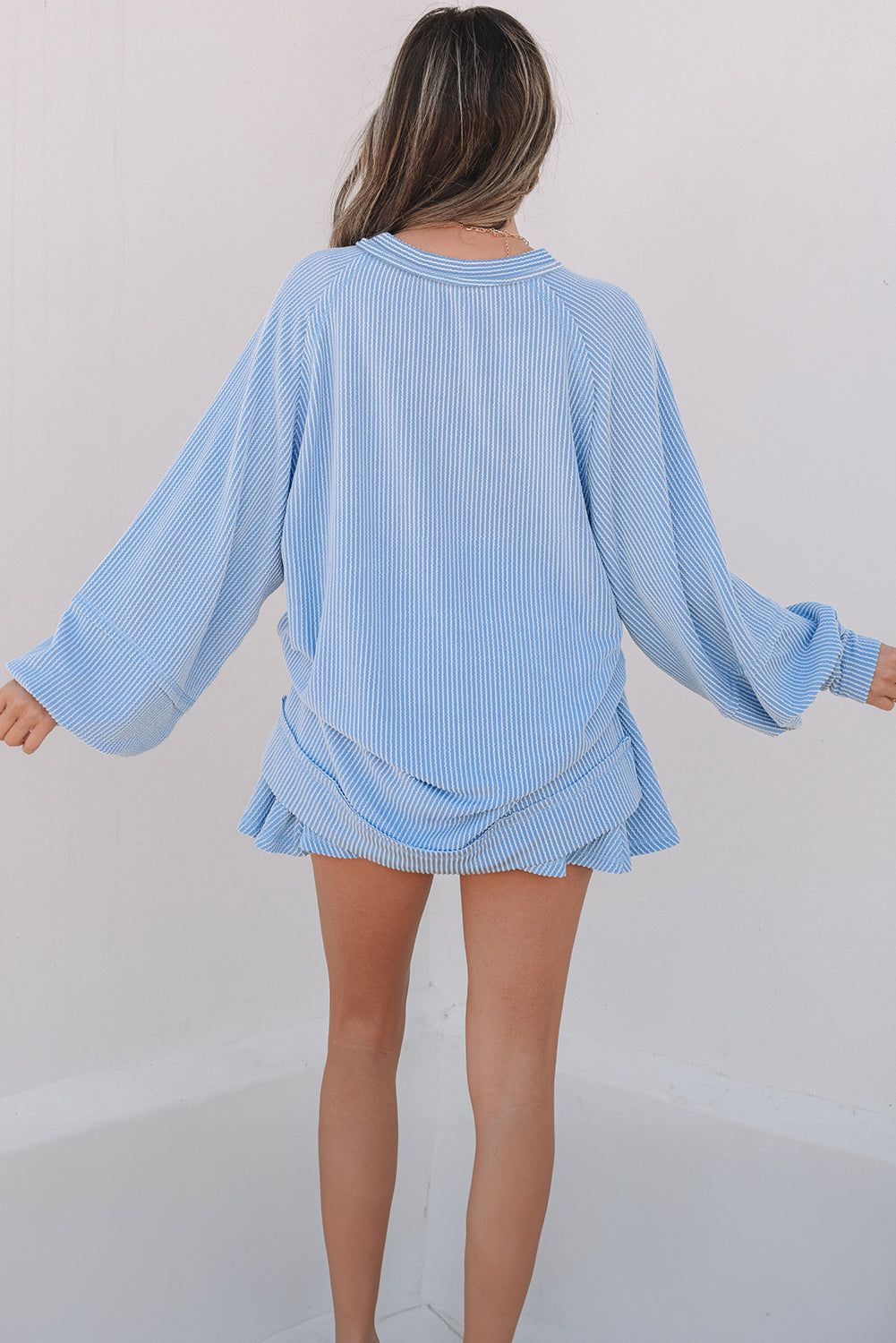 Scarlett Corded Lantern Sleeve Top